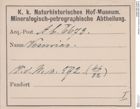 Etiketten zu Vesuvian (NHMW-MIN-Ab6673)